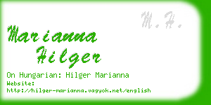 marianna hilger business card